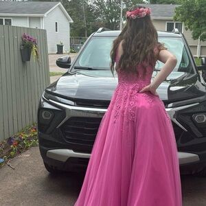 Ellie Wilde Pink Prom Dress